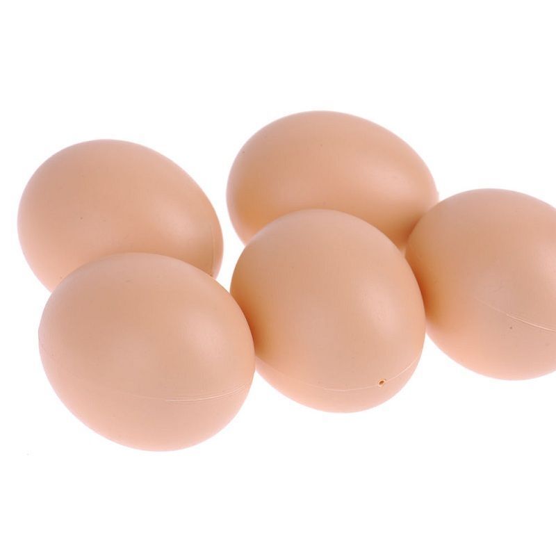 30× Liftlike Chicken Egg Plastic Fake Eggs 2&Prime; Fake Dummy Egg Hen Joke Prank US