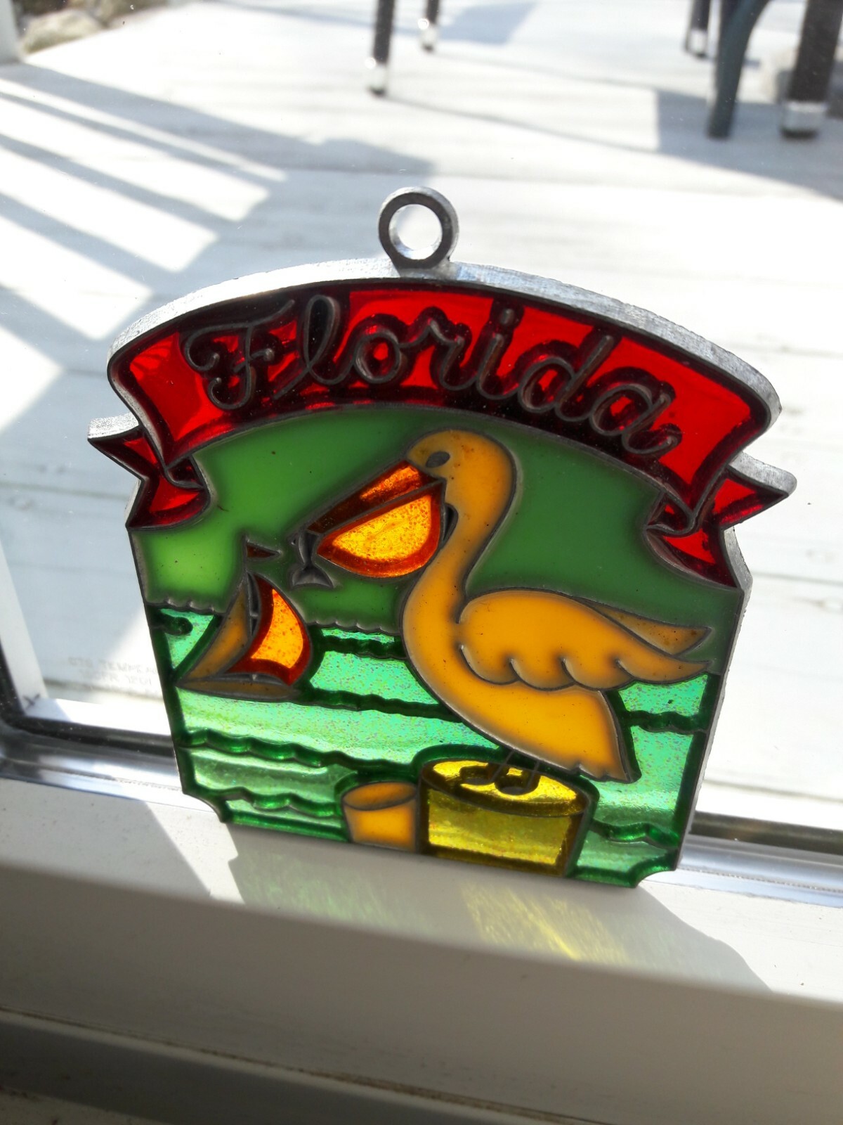 Florida Suncatcher or Ornament (New Old Stock) Very colorful, See Photos