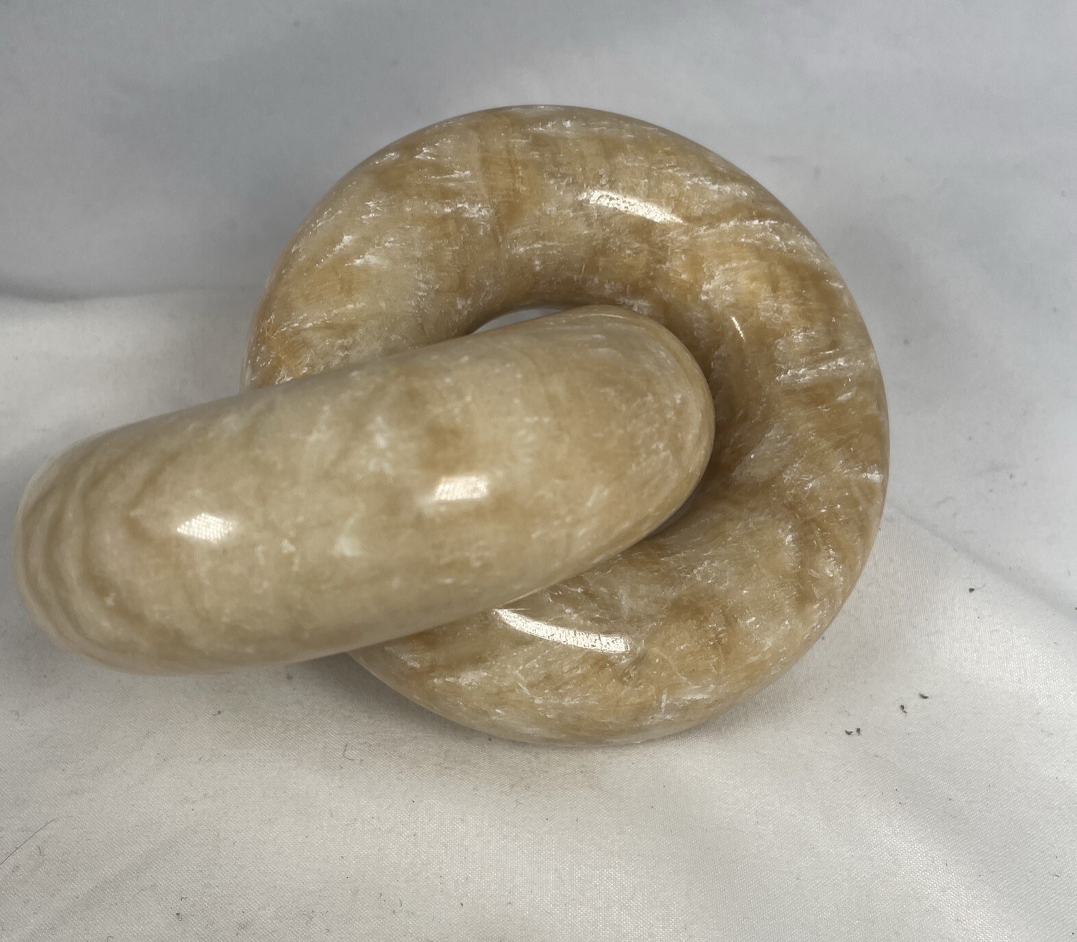 Decorative Alabaster ? Marble? Two Stone Chain Links