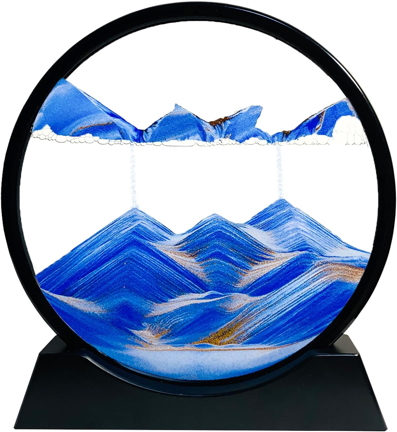SANDCLE Moving Sand Art Liquid Motion – Moving Sand Art Picture 3D Deep Sea Sand