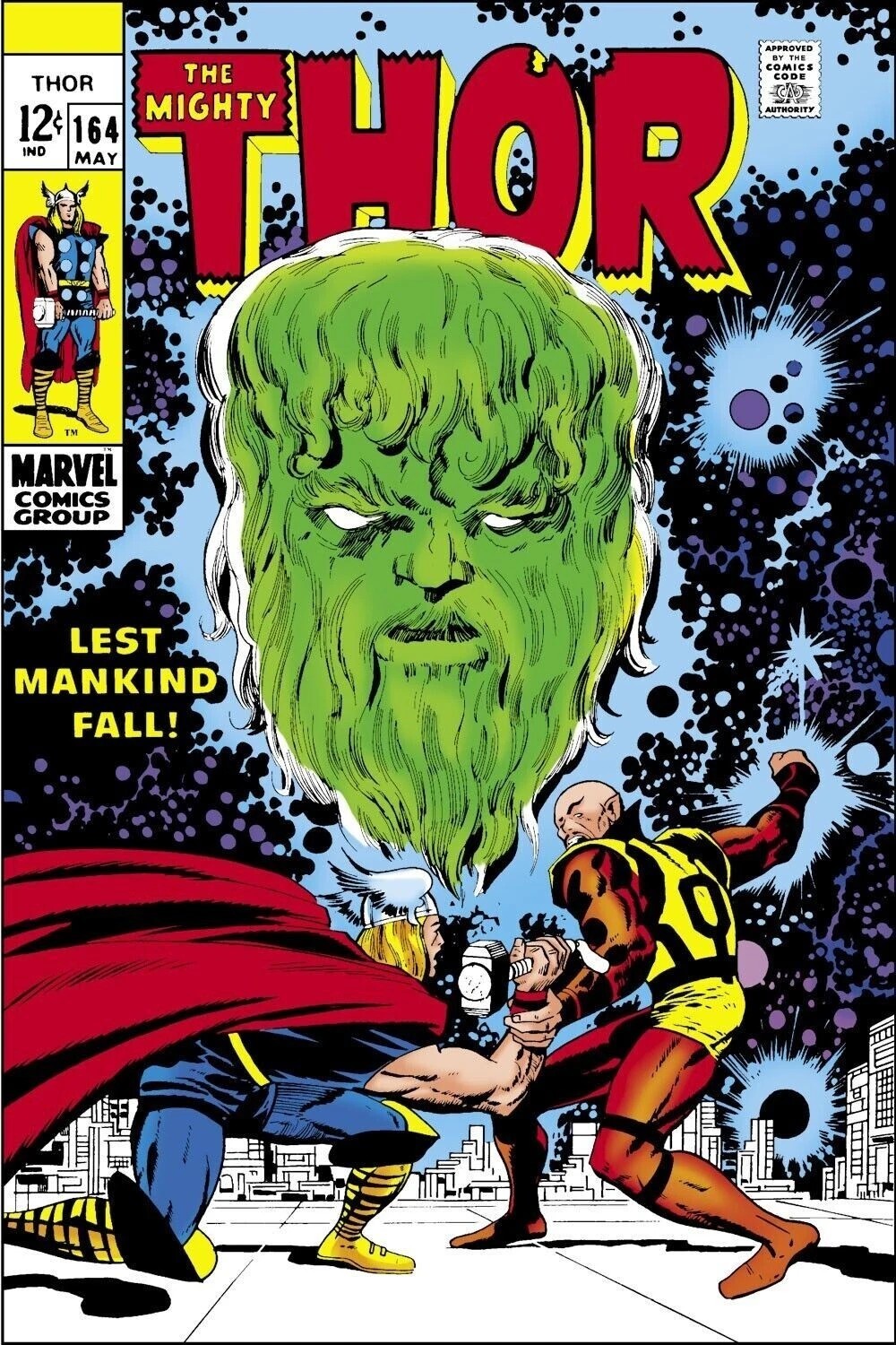 THE MIGHTY THOR #164 COMIC BOOK COVER Poster print 11&Prime;x17&Prime; home decor