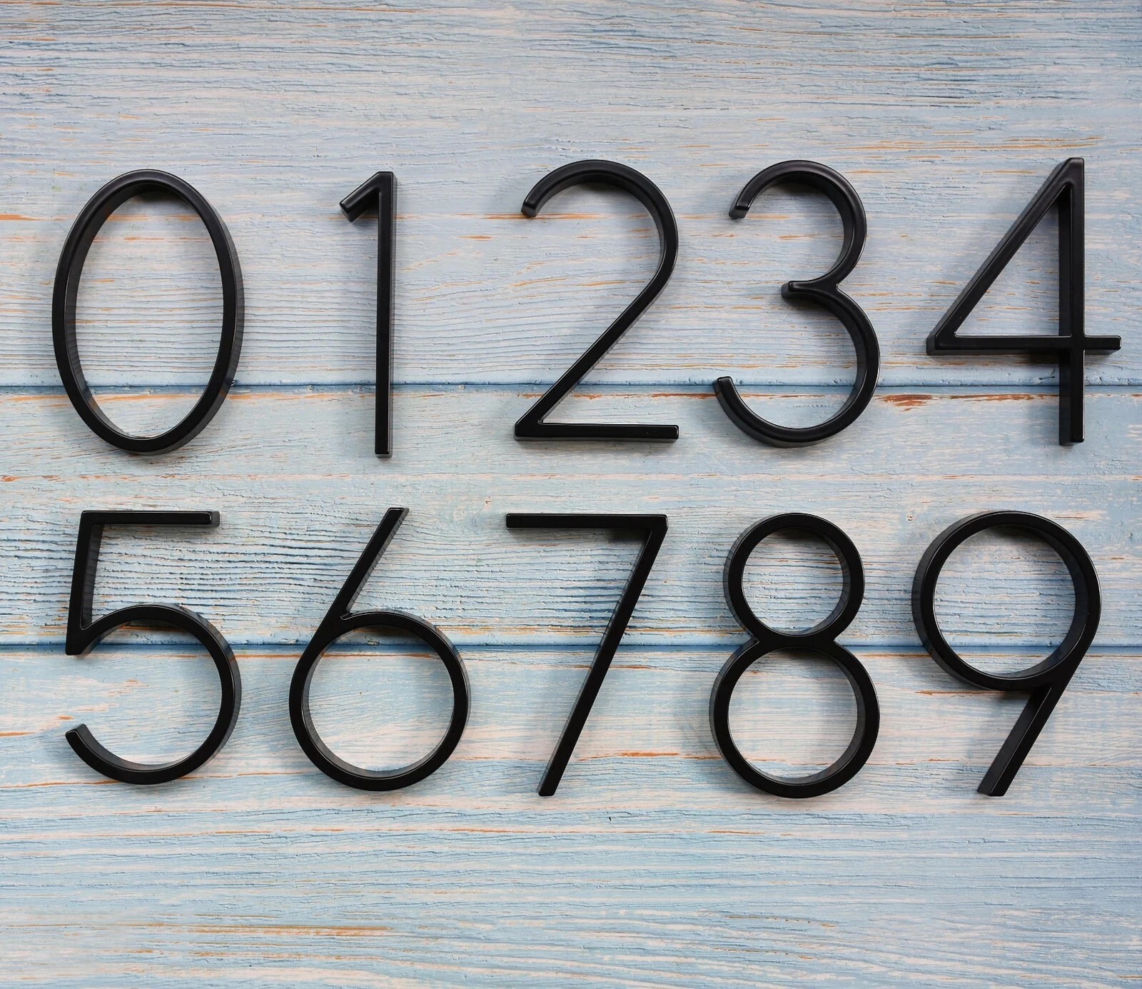 5&Prime; Stainless Steel Floating House Number Outside, Metal Modern House Numbers