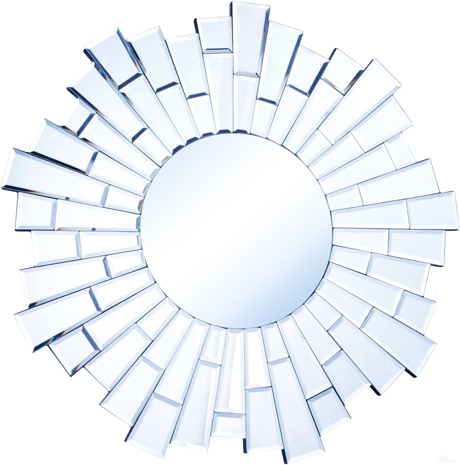 Foyer Living or Dining Room Bathroom Vanity Wall Mirror Modern Starburst 24&Prime;