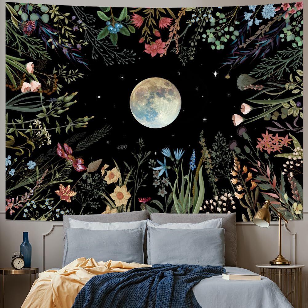 Moonlit Garden Tapestry Adds Colorful and Natural Elegance to Any Room