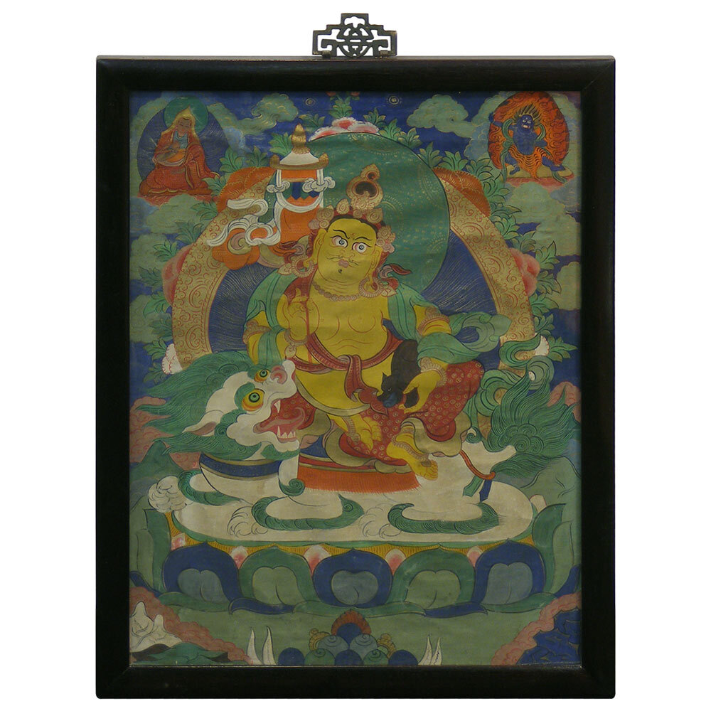 US Seller – Framed Tibetan Thangka Painting