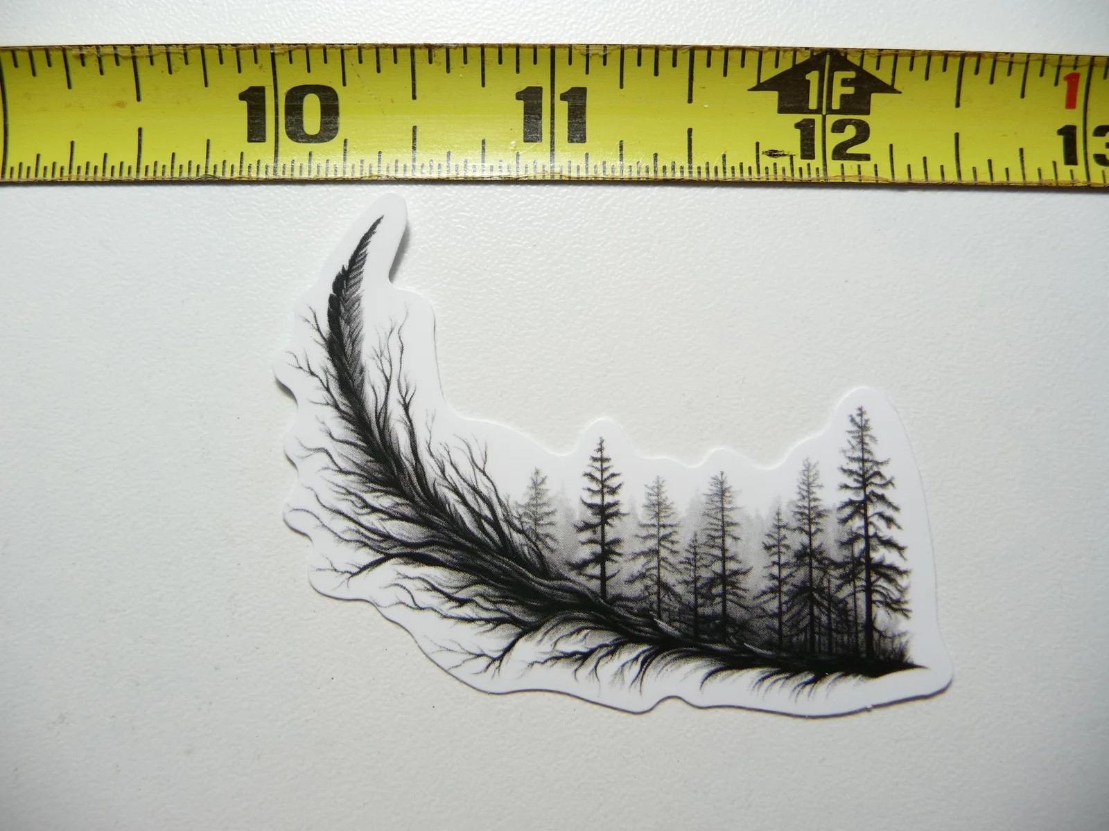BEAUTIFUL FOREST ON BRANCH SMALL STICKER DECAL NATURE OUTDOORS FUN CALMING