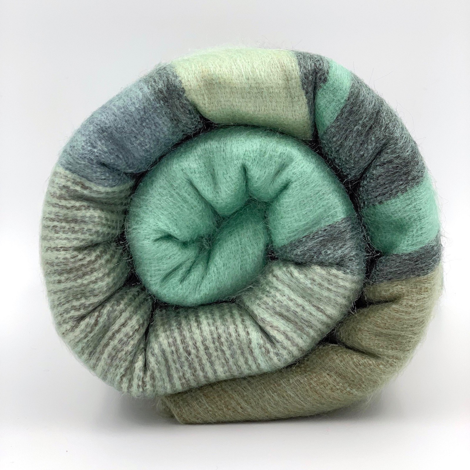 SOFT & WARM STRIPED ALPACA LLAMA WOOL BLANKET PLAID 98&Prime;x65&Prime; QUEEN