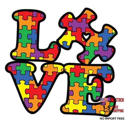NI284 Autism Awareness Puzzle Piece Car Decal Sticker – Premium Quality Vinyl