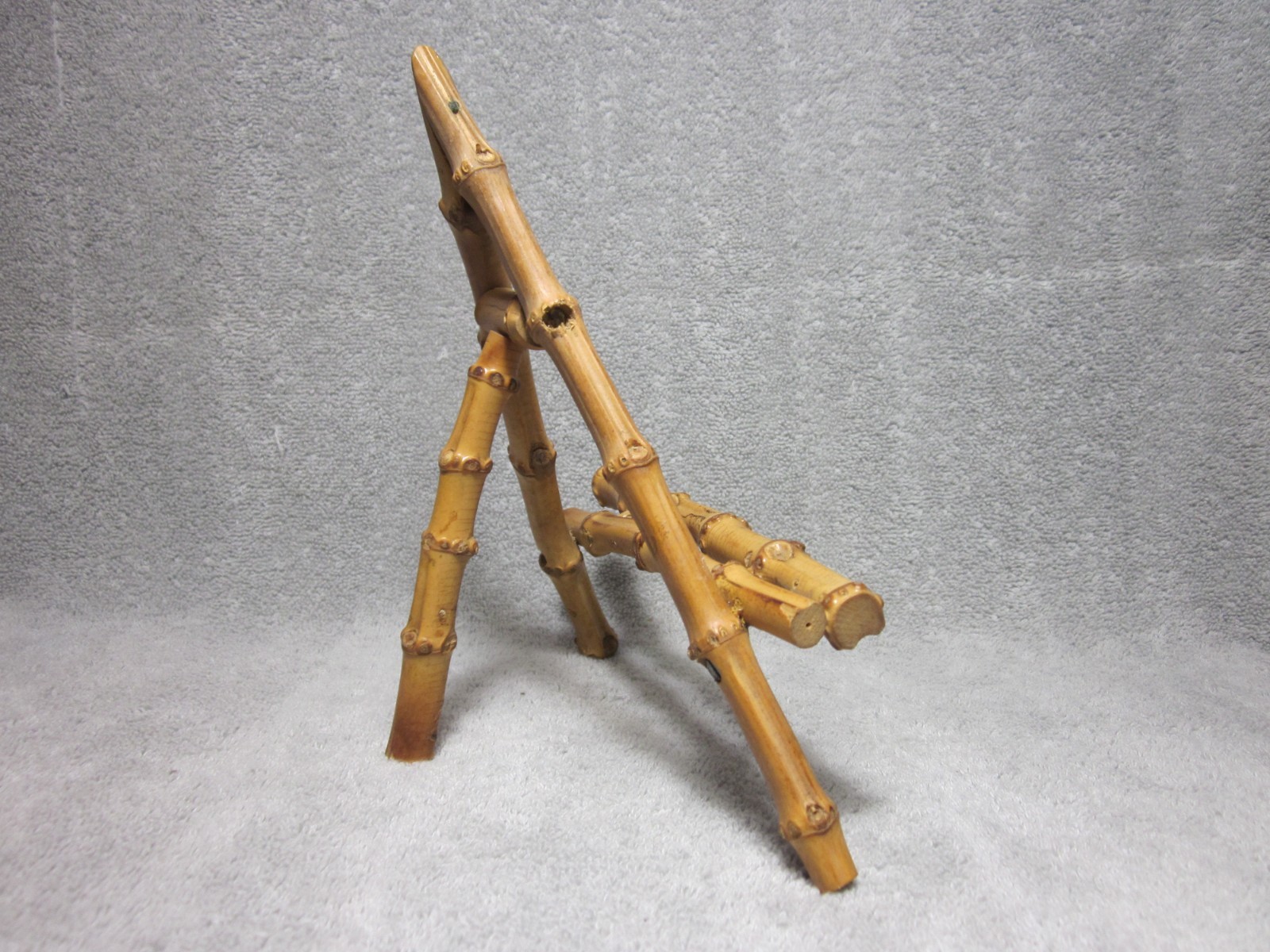 Vintage Genuine Bamboo Easel Painting Display Stand « A » Shape *8 1/4&Prime;x 7&Prime;