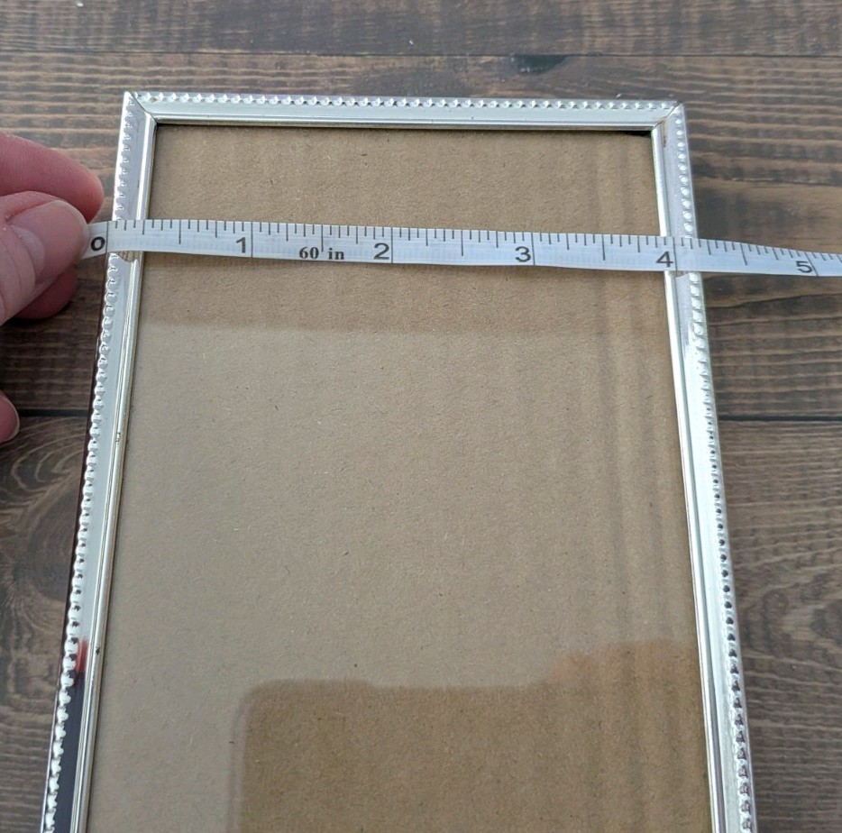 Vintage ECCOLO silver beaded edge picture frame vertical or horizontal