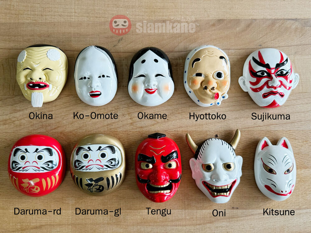 Japanese Magnets , kabuki memory of Japan size 6 cm.