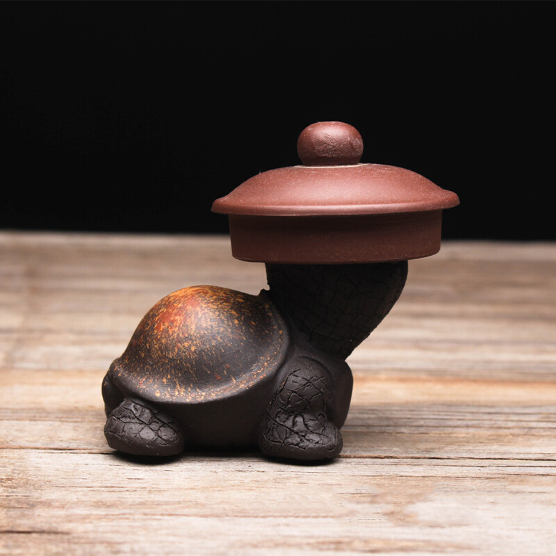 Turtle Yixing Zisha Statue Tea Pet Small Size Holder For Lid Of Pot Gaiwan China
