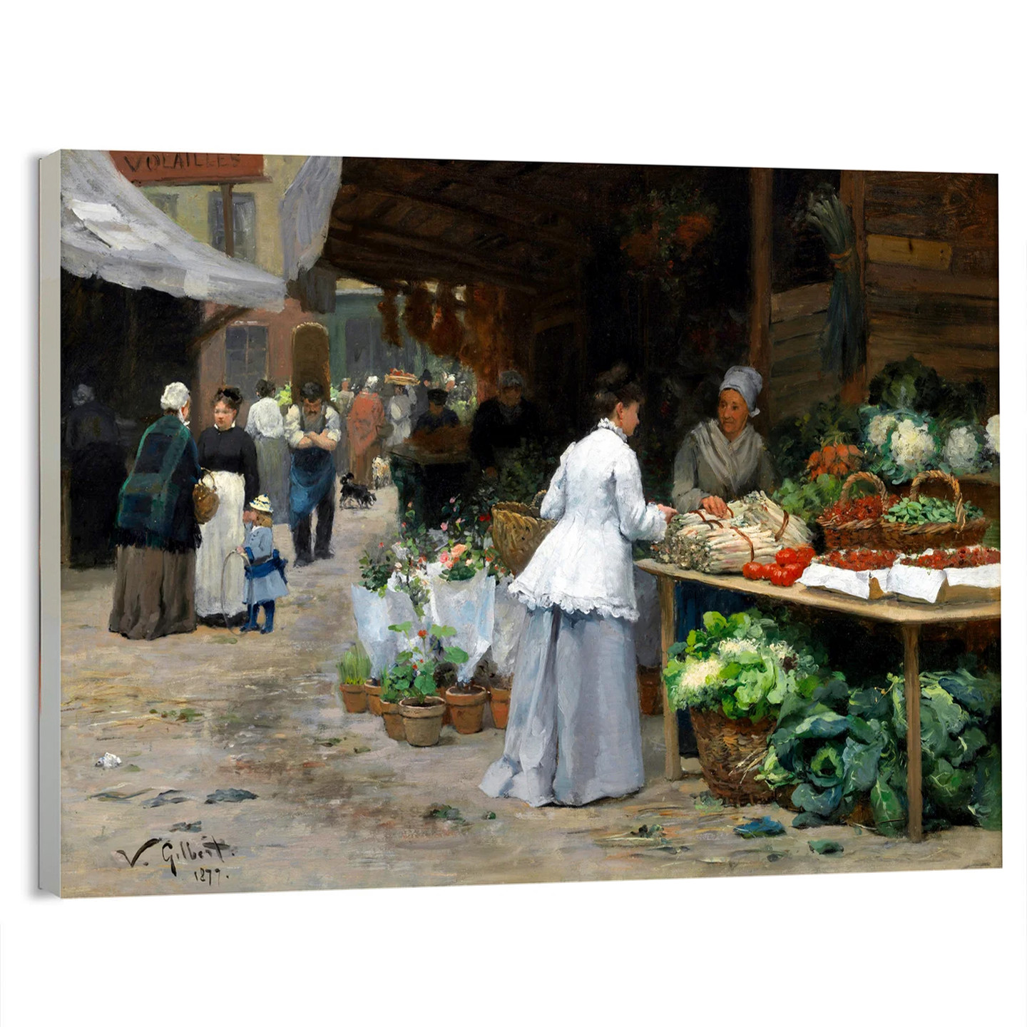 1905 Louis-Emile Adan (French) On the Terrace Movie Poster or Canvas