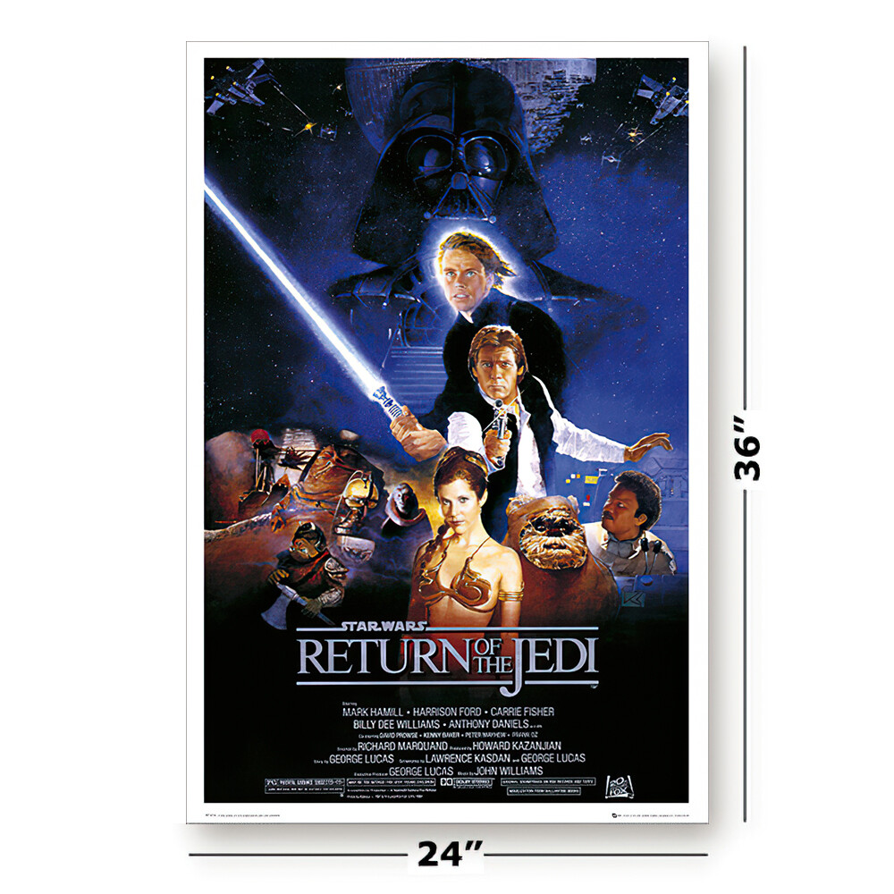 STAR WARS: EPISODE IV, V,& VI – MOVIE POSTER SET (REGULARS 2) (24&Prime; X 36&Prime;)