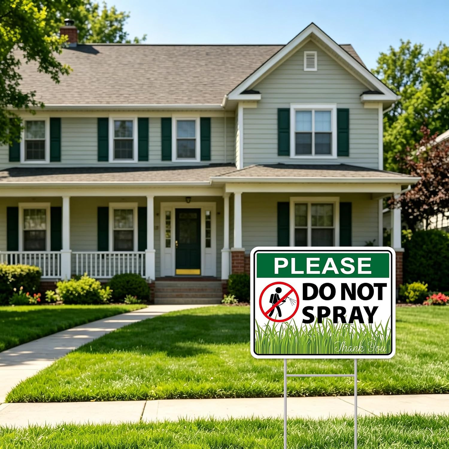 Please Do Not Spray Sign, 2 Pack 13&Prime;X10&Prime; Double-Sided Signs, Corrugated Plastic,