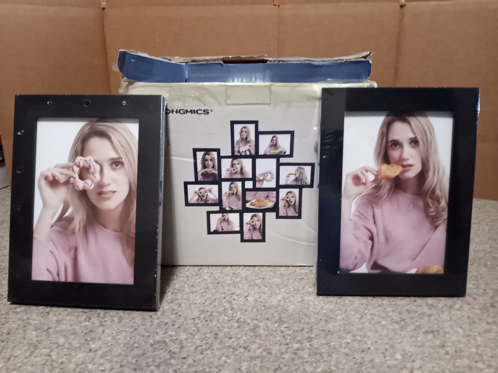 Photo Frame Size 4 X 6 inch 12 Piece NEW Black Rectangle Shape