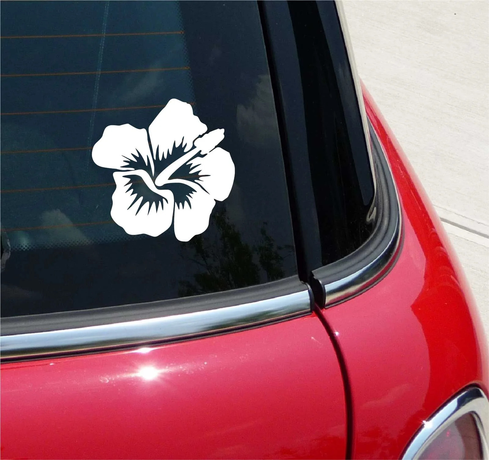 HIBISCUS FLOWER HAWAII ALOHA GRAPHIC DECAL STICKER ART CAR WALL DECOR