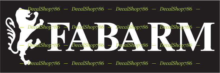 Fabarm Firearms – Outdoor / Hunting Sports – Vinyl Die-Cut Peel N&rsquo; Stick Decals