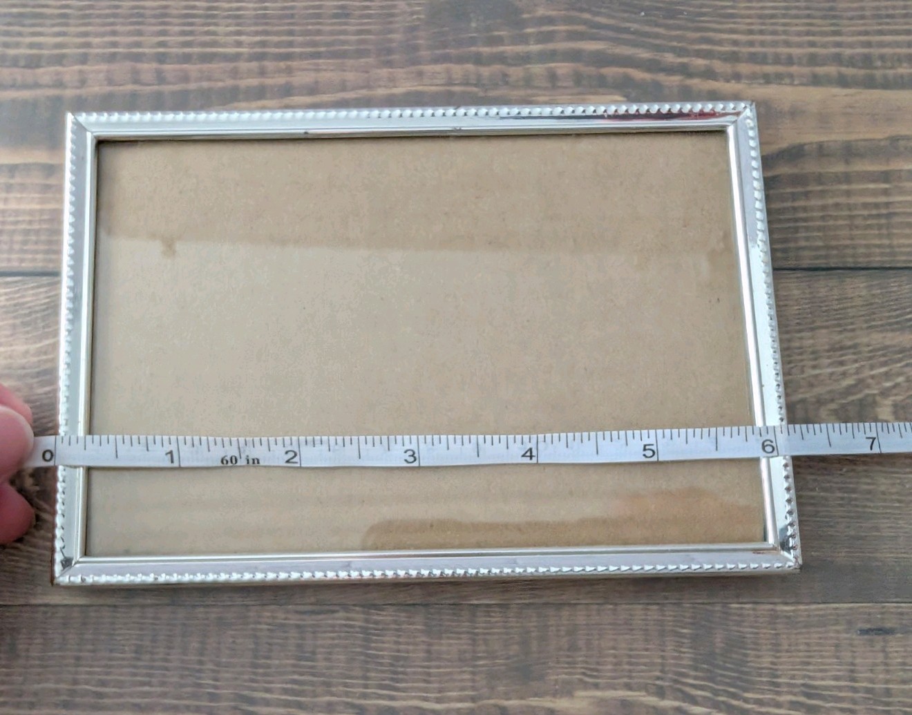 Vintage ECCOLO silver beaded edge picture frame vertical or horizontal