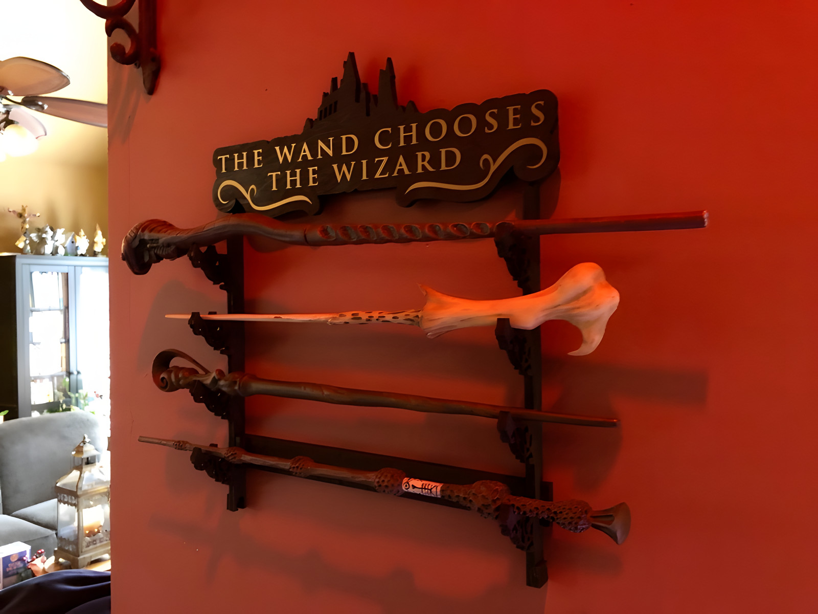 Harry Potter Wand Chooses the Wizard Wall Mount Wand Display Stand Free Shipping