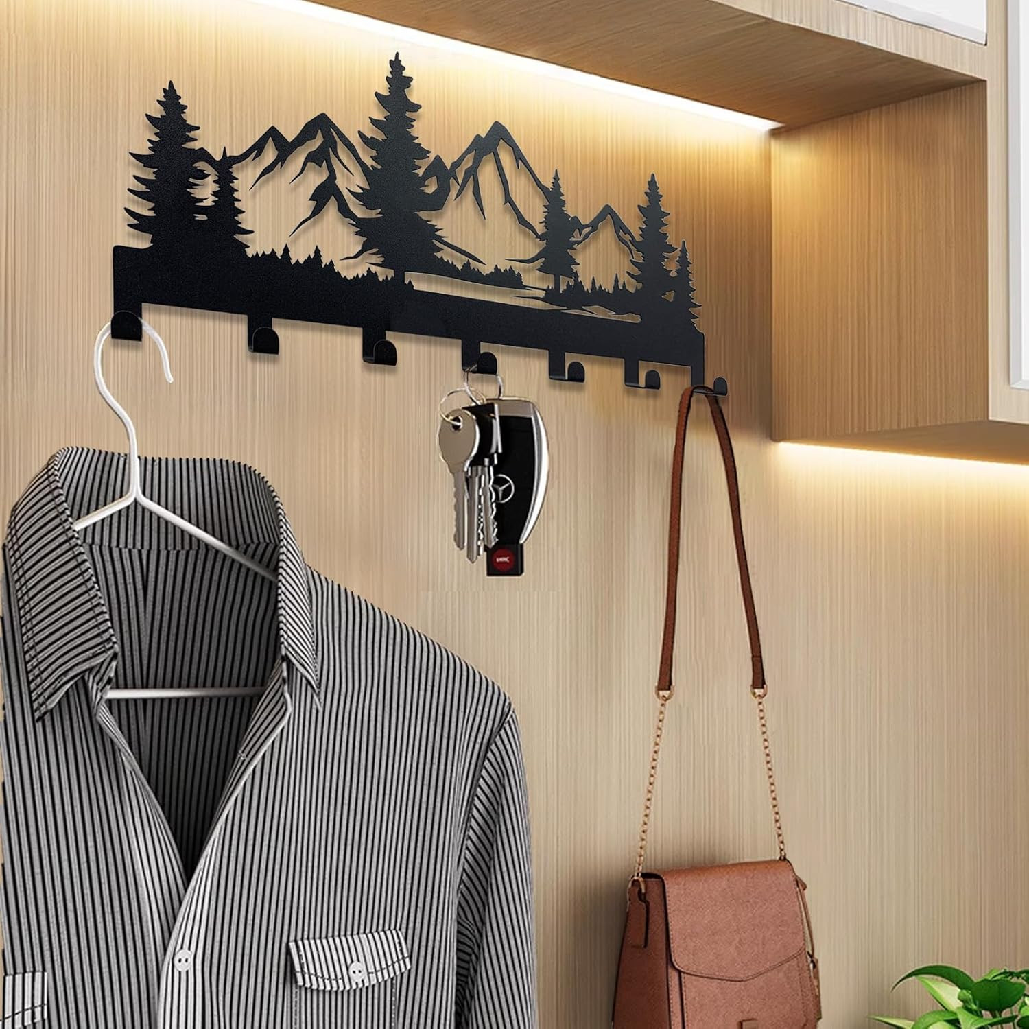 Metal Key Holder Wall Mounted Key Hooks Key Holder for Wall Key Organizer Rack