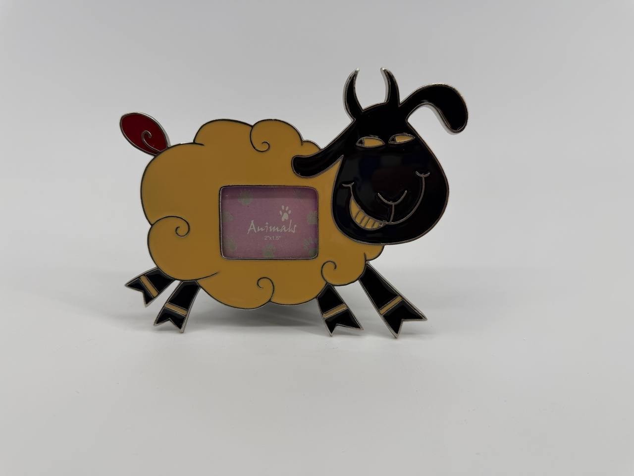 Metal Sheep Photo Frame Kids Animal Picture Frame 2×1.5 Made In China