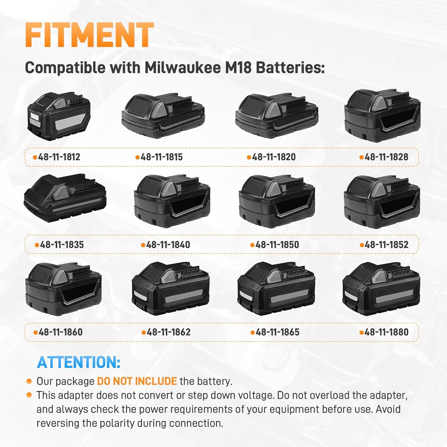 Jumper Cables for Milwaukee M18 Battery
