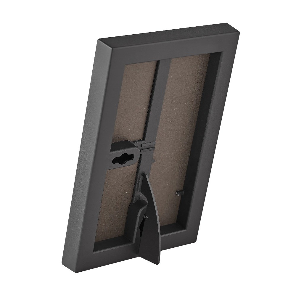 (8 pack) – 4×6 Picture Frame – Black Front Loading Wall or Tabletop Photo Frame