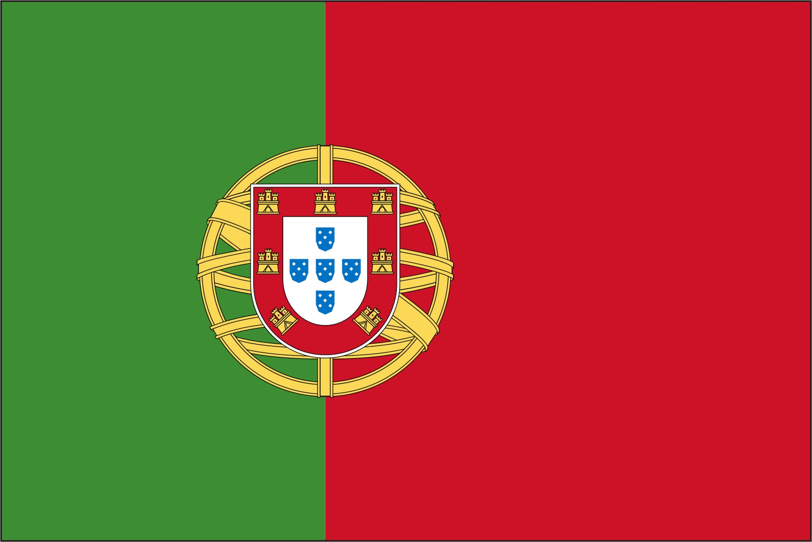 Portugal Flag Vinyl Decal / Sticker ** 5 Sizes **
