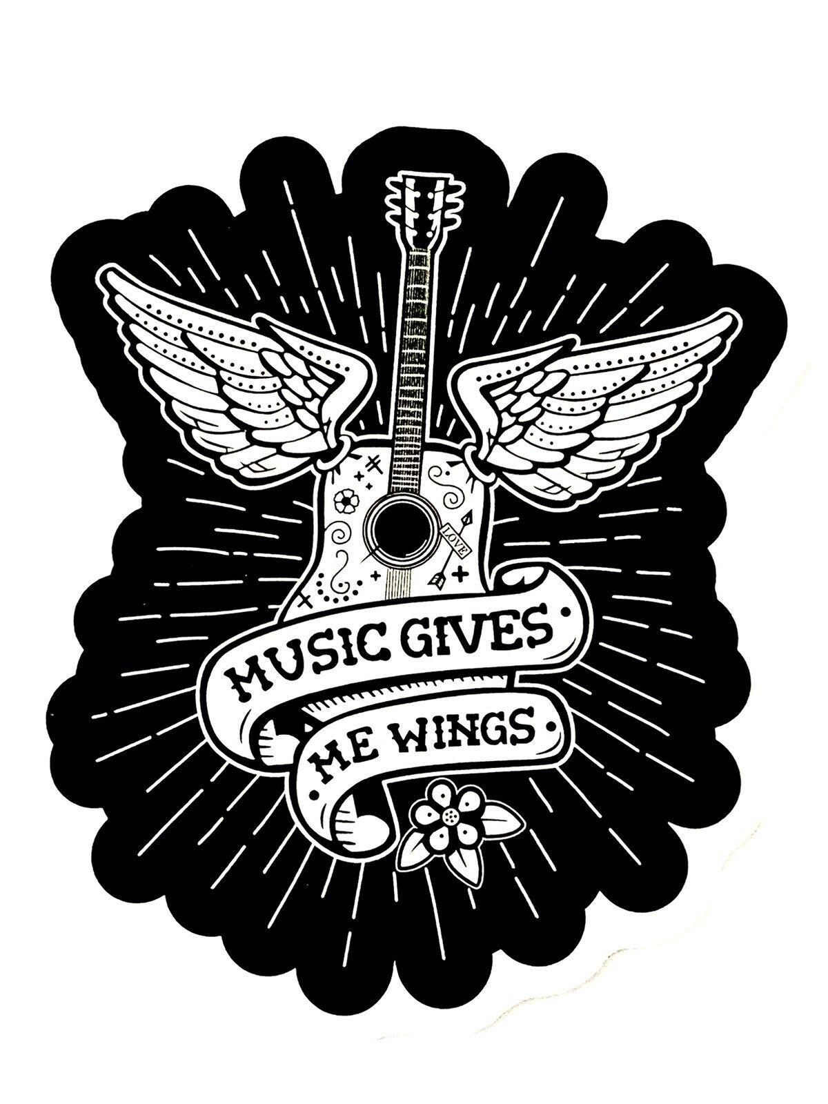 Guitar Sticker Decal