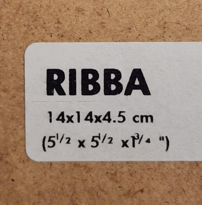 Ikea RIBBA Shadowbox Black Picture Frame 5.5&Prime; x 5.5&Prime; Lisa Lindstrom Poland NEW