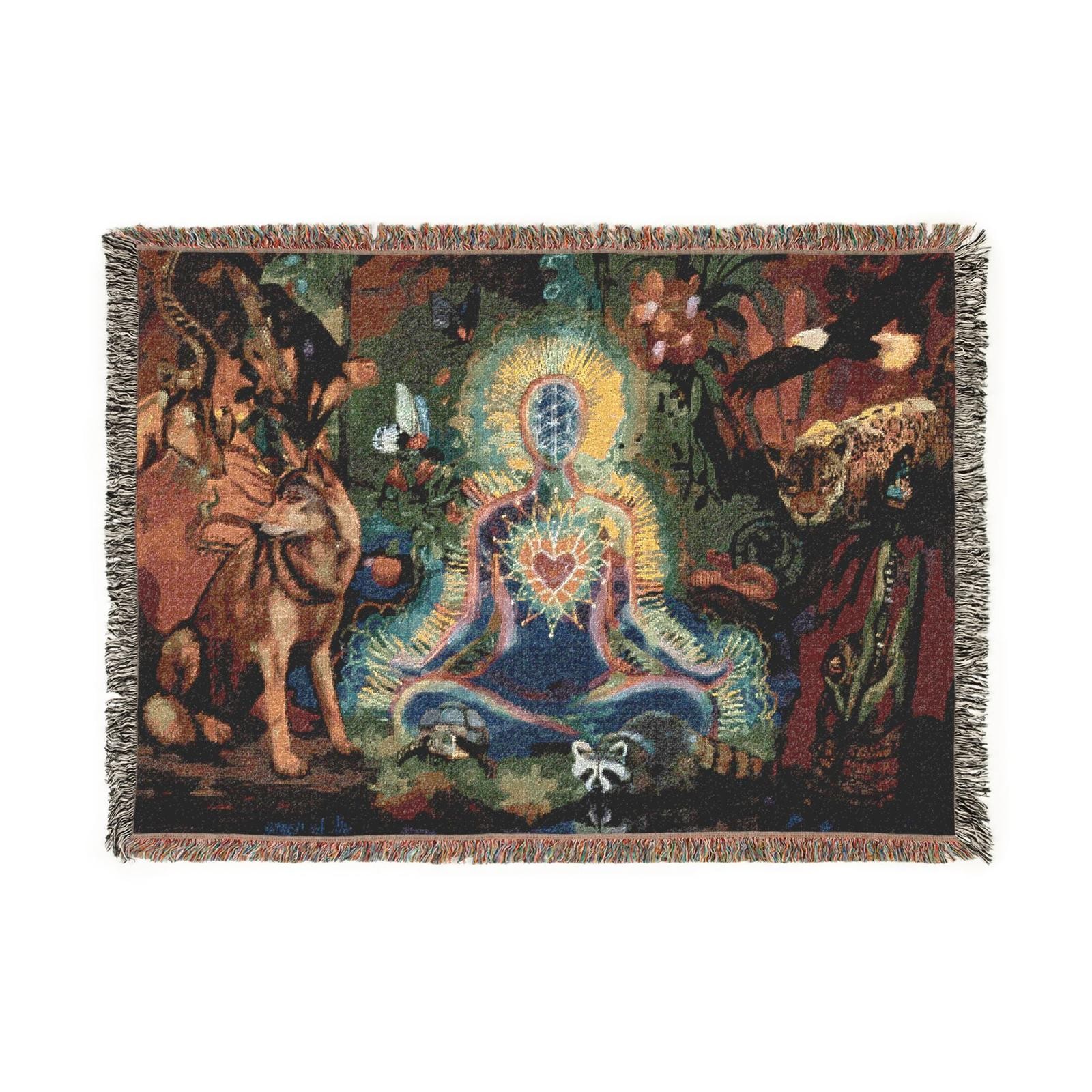 systema en balance woven tapestry blanket (52by37)