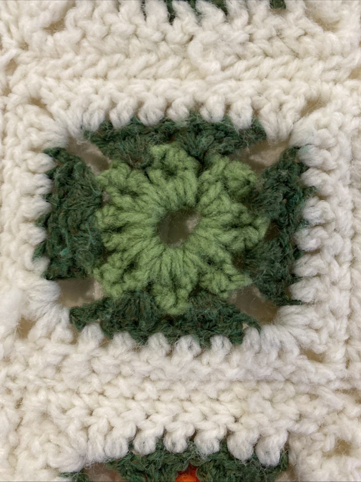 Handmade Handcrafted Granny Square Crochet Afghan Throw Blanket 69×42