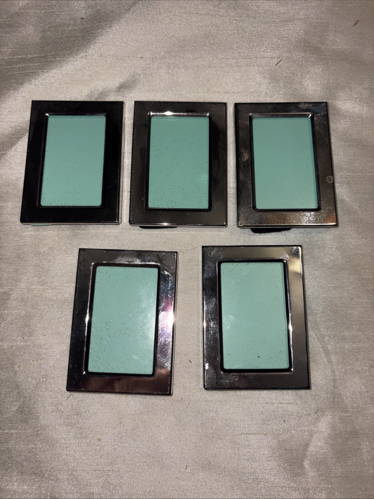 Silver Mini Picture Frame 2&Prime; x 3&Prime;/ 2 1/2 Lot Of 5 Small