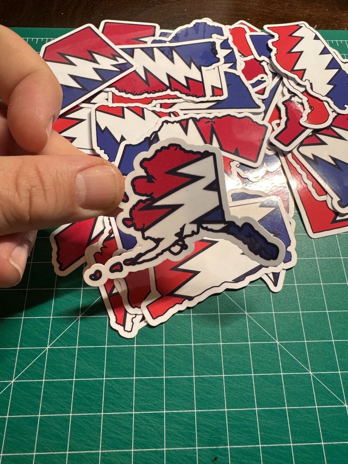 Alaska Stealie – Grateful Dead – Laminated Vinyl Sticker – 2&Prime;x3&Prime;