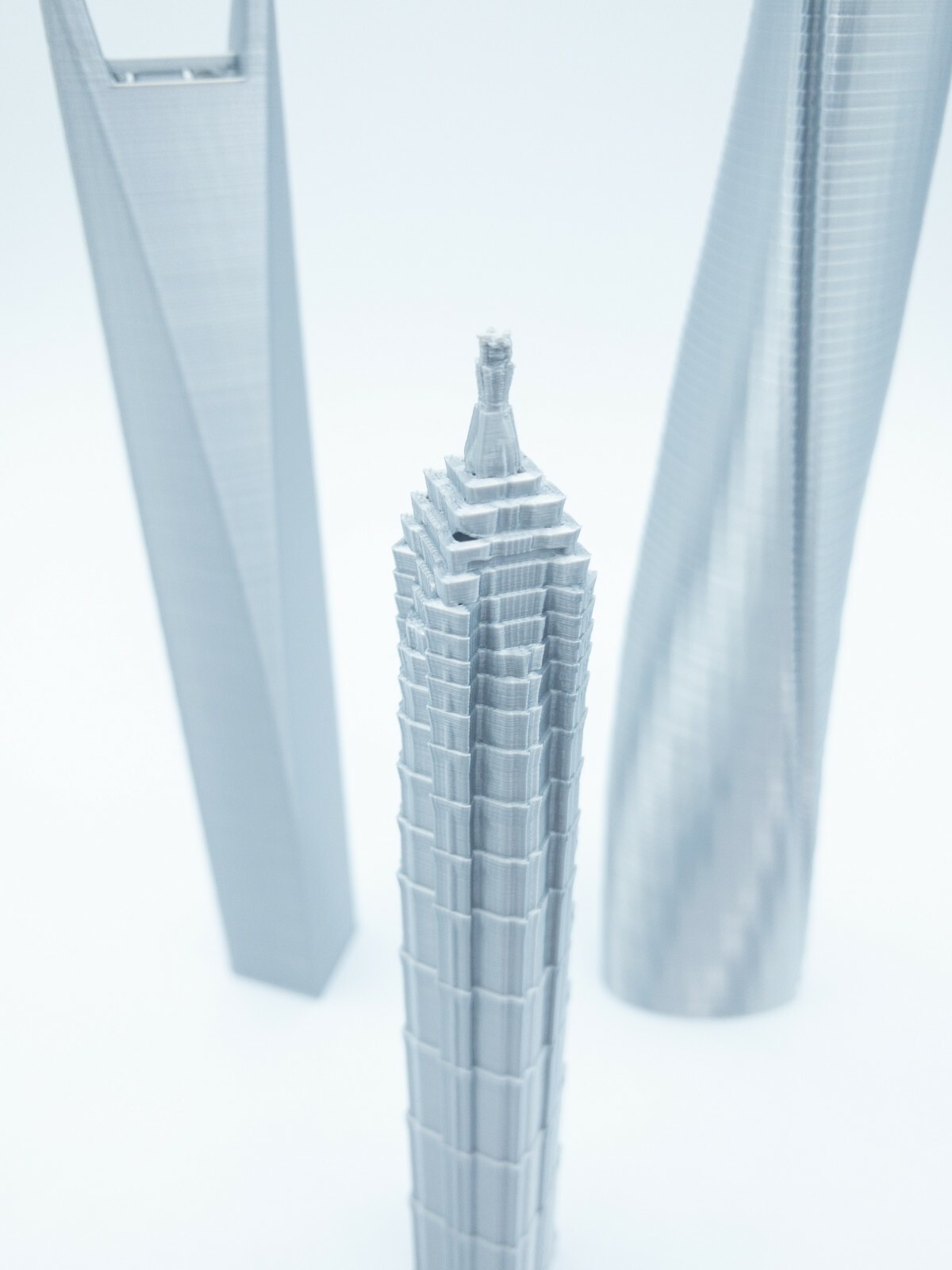 Shanghai Skyscraper Models- 3D Printed 3 Pack