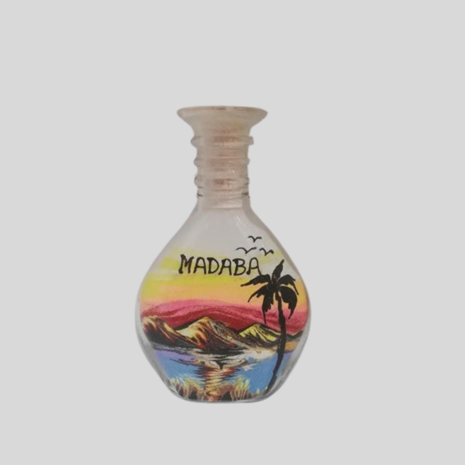 Handmade Sand Art Bottle Jordan – Custom Name & Design – Unique Personalized Gif