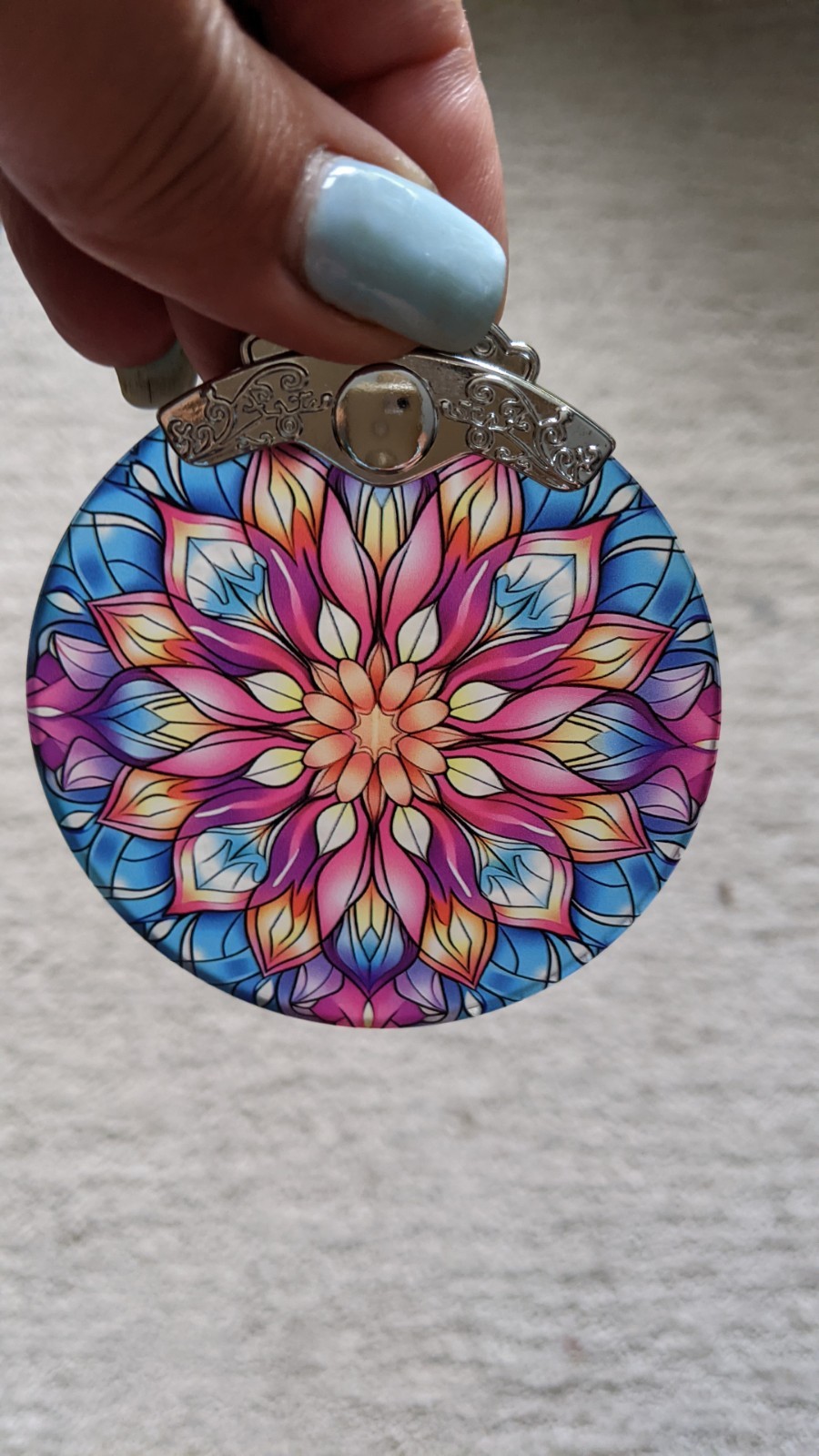 MULTICOLOR LOTUS FLOWER SUNCATCHER/ ORNAMENT–NEW