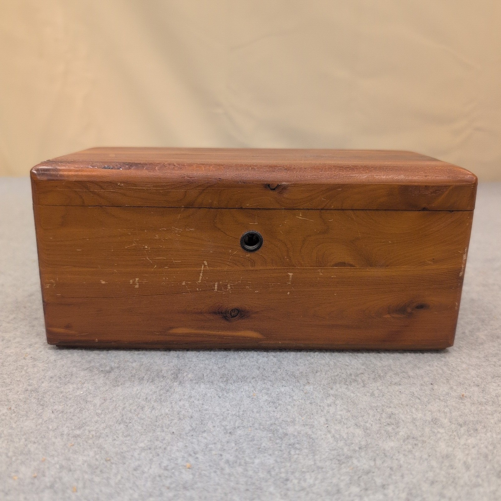 Vintage Lane Cedar Chest Miniature Jewelry Trinket Box Geo Cater Furniture Co