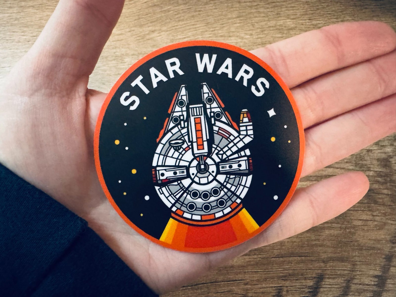 Star Wars Millennium Falcon 3&Prime; Vinyl Sticker Waterproof Matte Laptop Car Decal