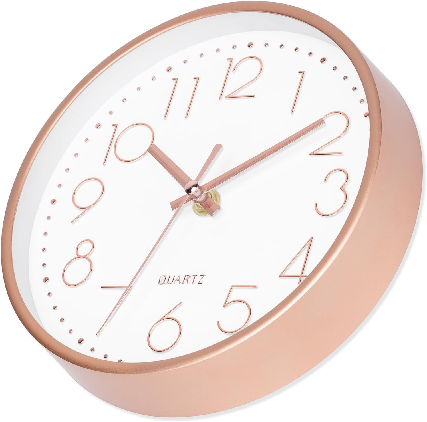 8 Inch Wall Clock Modern Small Wall Clocks Battery Operated Silent Non-Tickin…