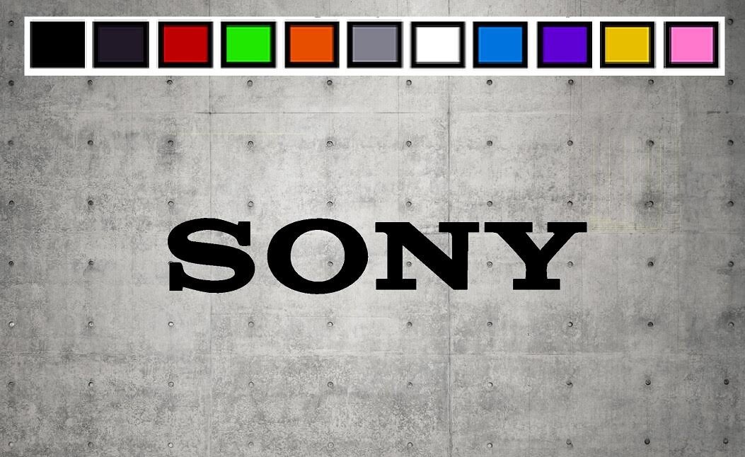 SONY LOGO Vinyl Decal Sticker Emblem Car Truck Window 4&Prime; 6&Prime; 8&Prime;