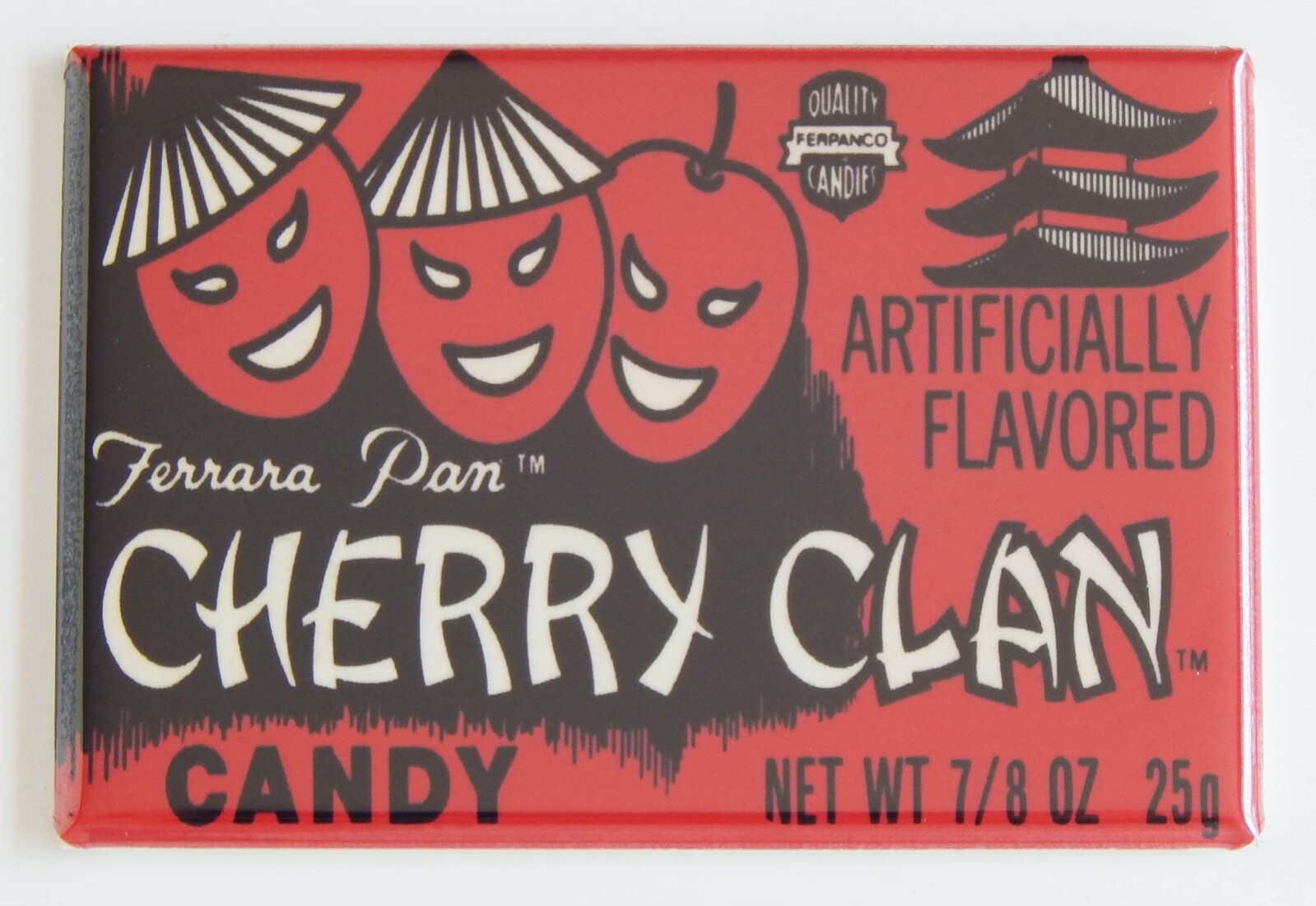Cherry Clan Candy FRIDGE MAGNET box label wrapper