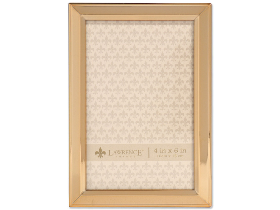 Lawrence 4×6 Classic Bevel Gold Metal Picture Frame (Same Shipping Any Qty)