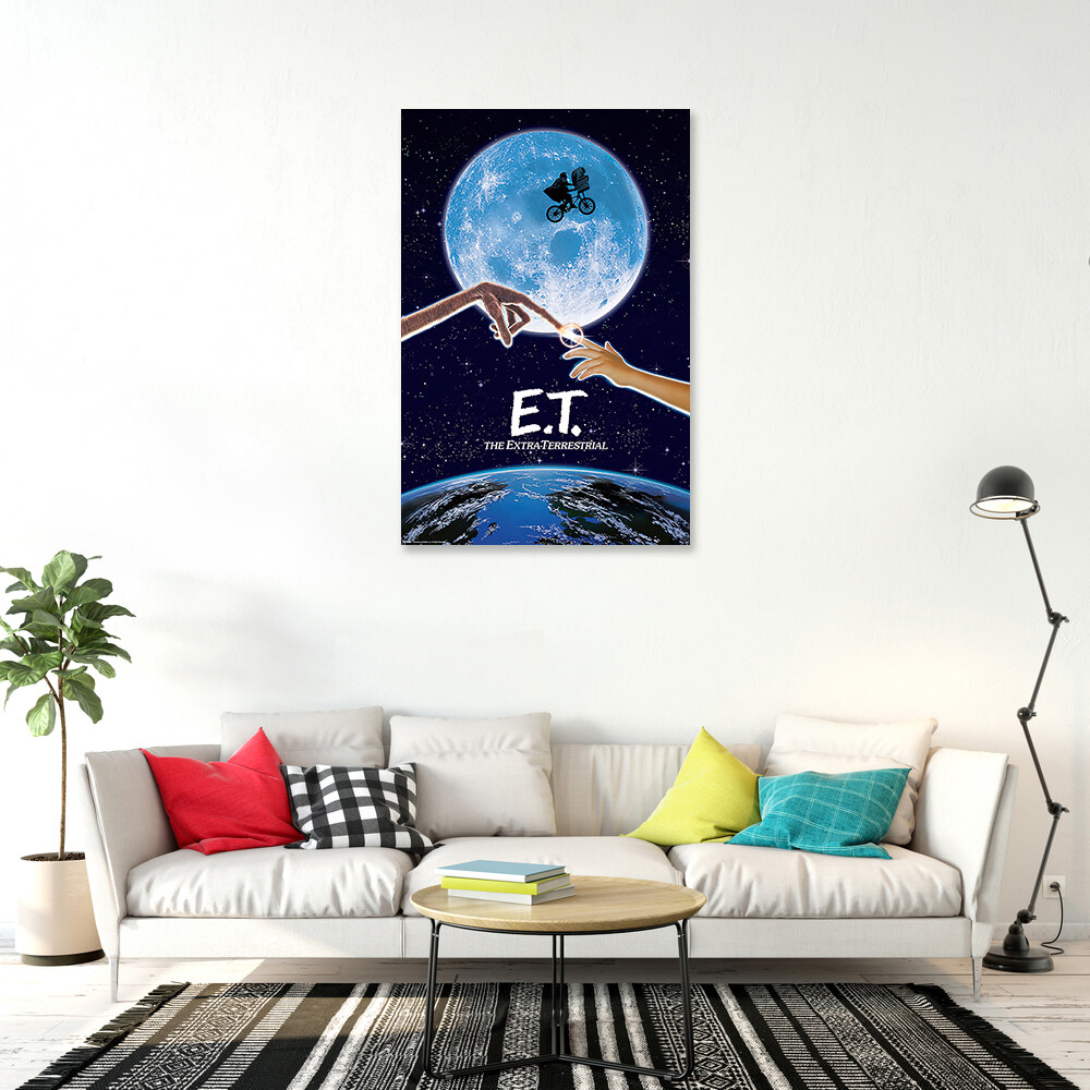 E.T. – Extra Terrestrial – Movie Poster (Regular – Moon & Bike) (Size: 24 x 36&Prime;)