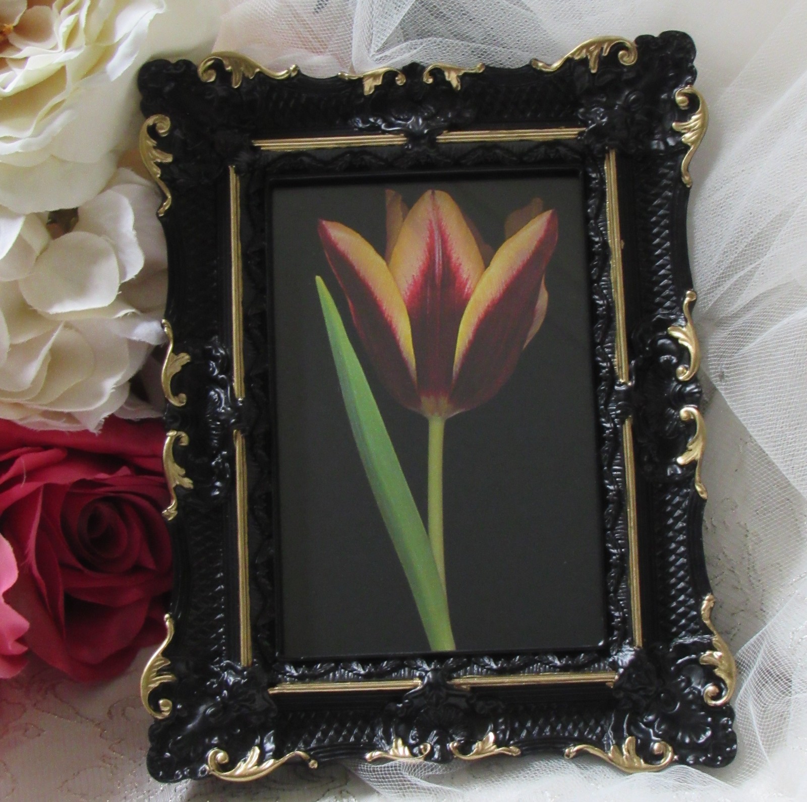 Ornate 4×6 frame,Baroque,Gilded frame,Glam,Black with Gold,Events,Victorian,Goth