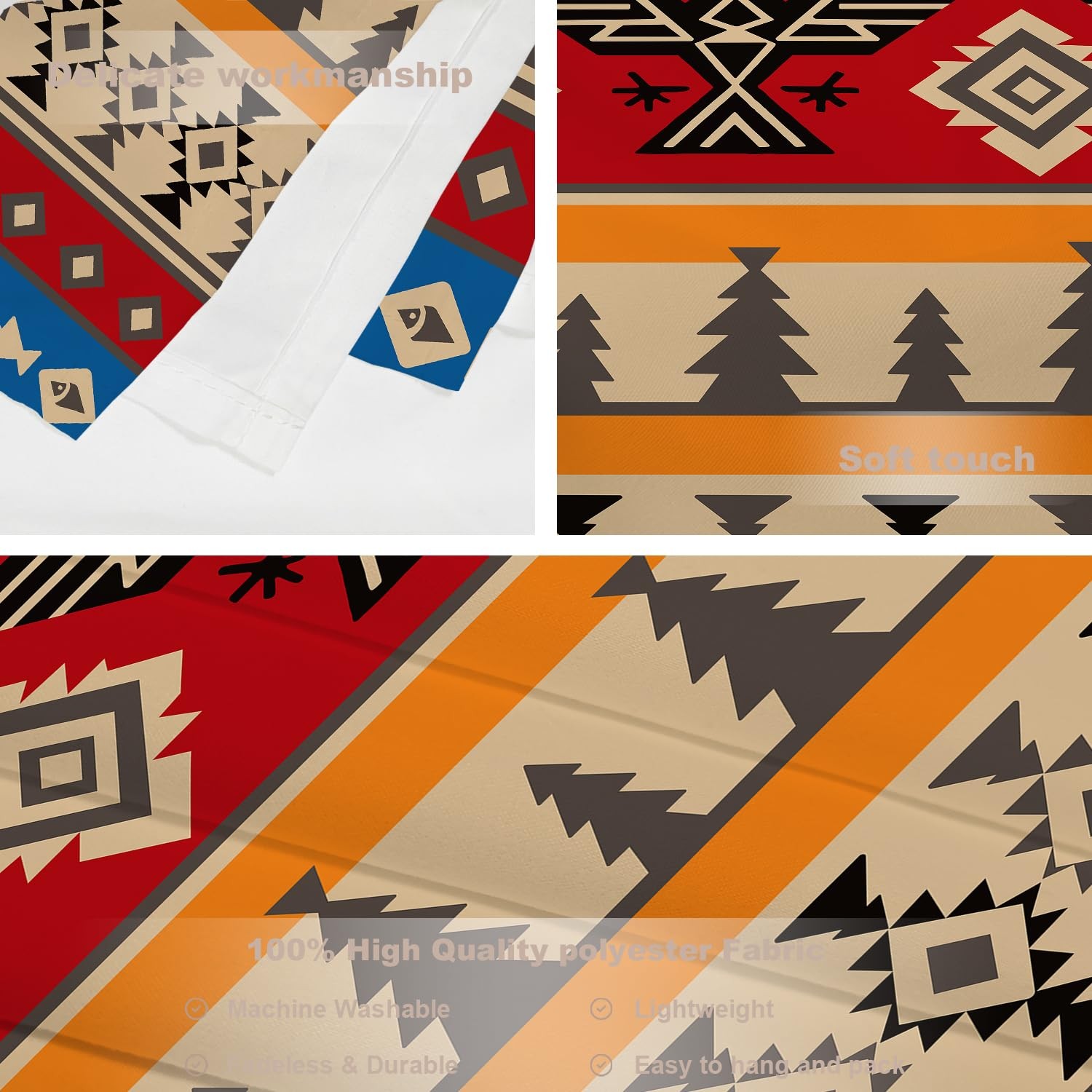 Ethnic Geometric Tribal Tapestry, Native Navajo Tribal Design Print Tapestry …