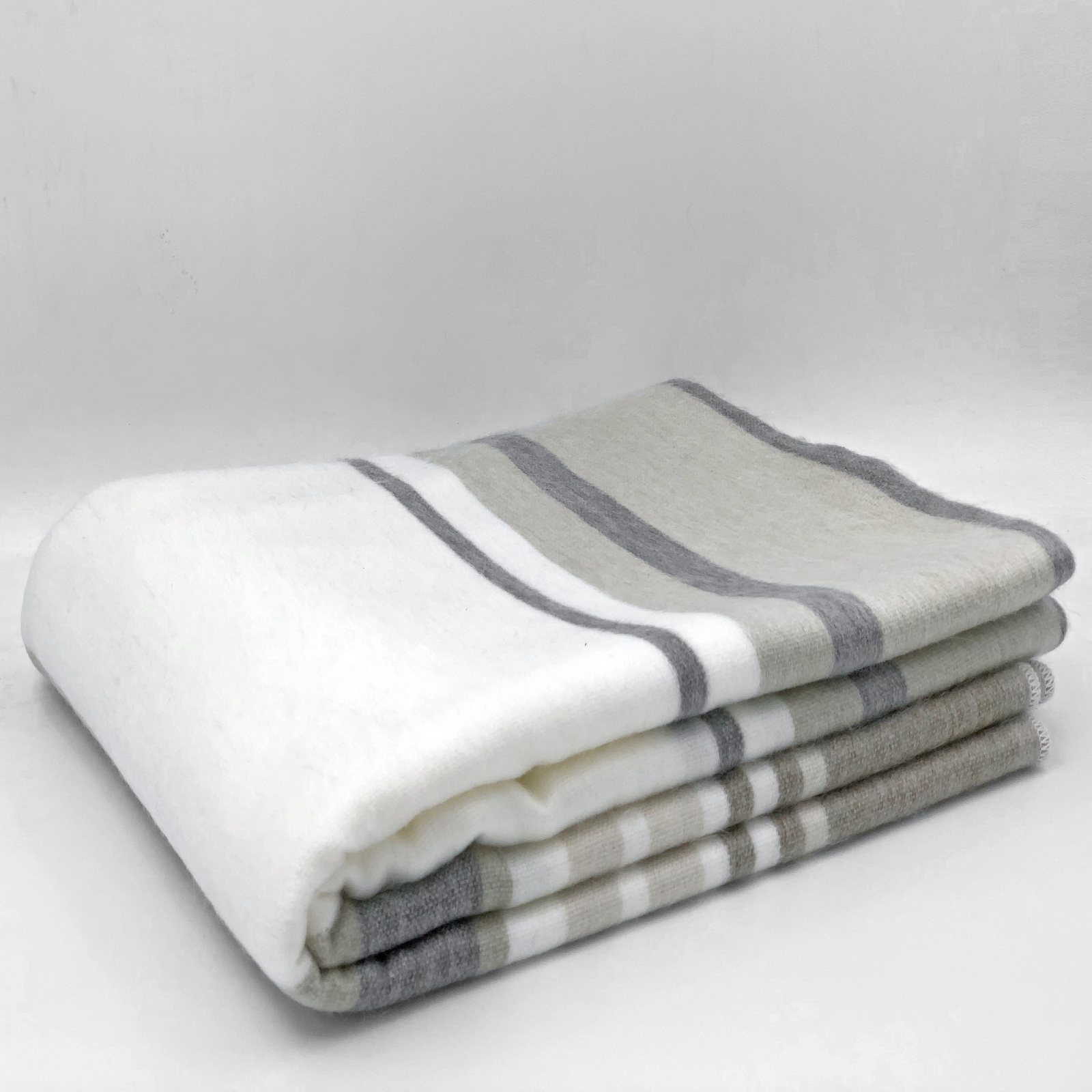 SOFT&WARM STRIPED ALPACA LLAMA WOOL BLANKET PLAID 99&Prime;x67&Prime; QUEEN BED SOFA COUCH