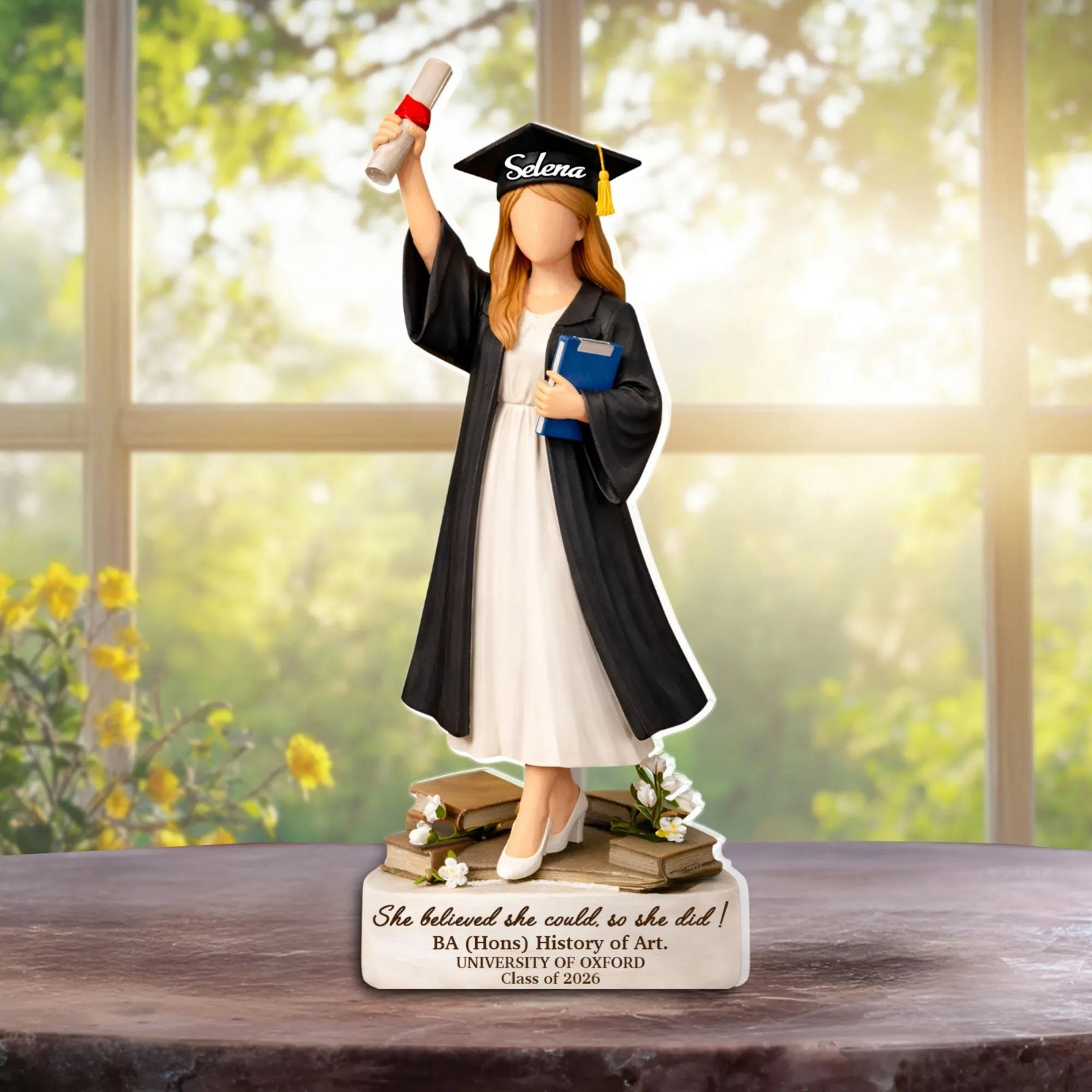 Custom Graduation Acrylic Block Plaque Gift Class of 2026 Congrats Decor Keepsak