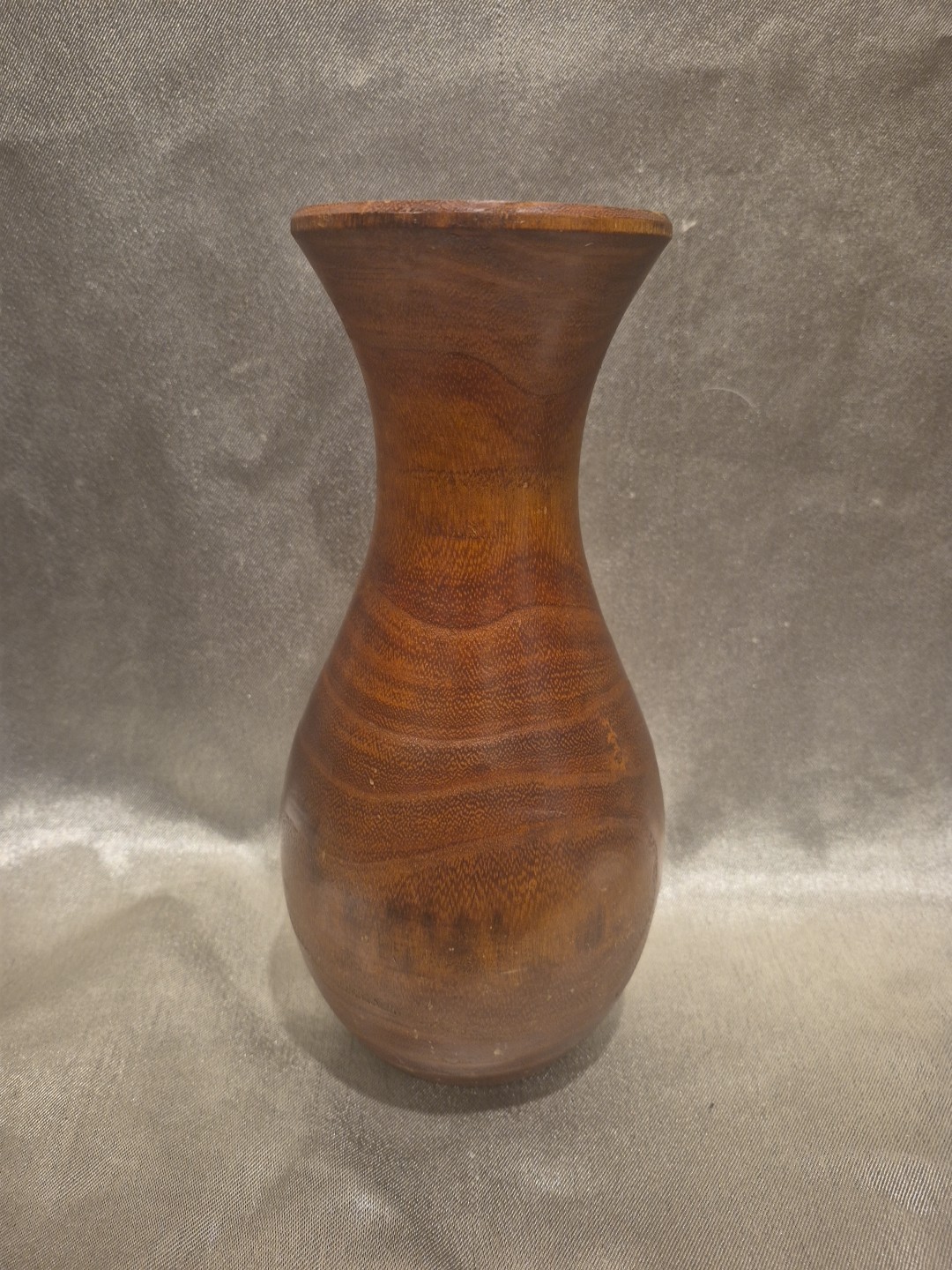MCM Wooden Flower Vase 10 Inch Home Decor Multipurpose